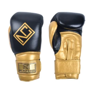 Boxing Gloves Leather 10oz – Gold/Black