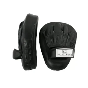 Boxing Focus Mitts Curved NC Cowhide Leather Black