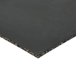 Premium Rubber Gym Mat – Black 1m x 1m x 15mm