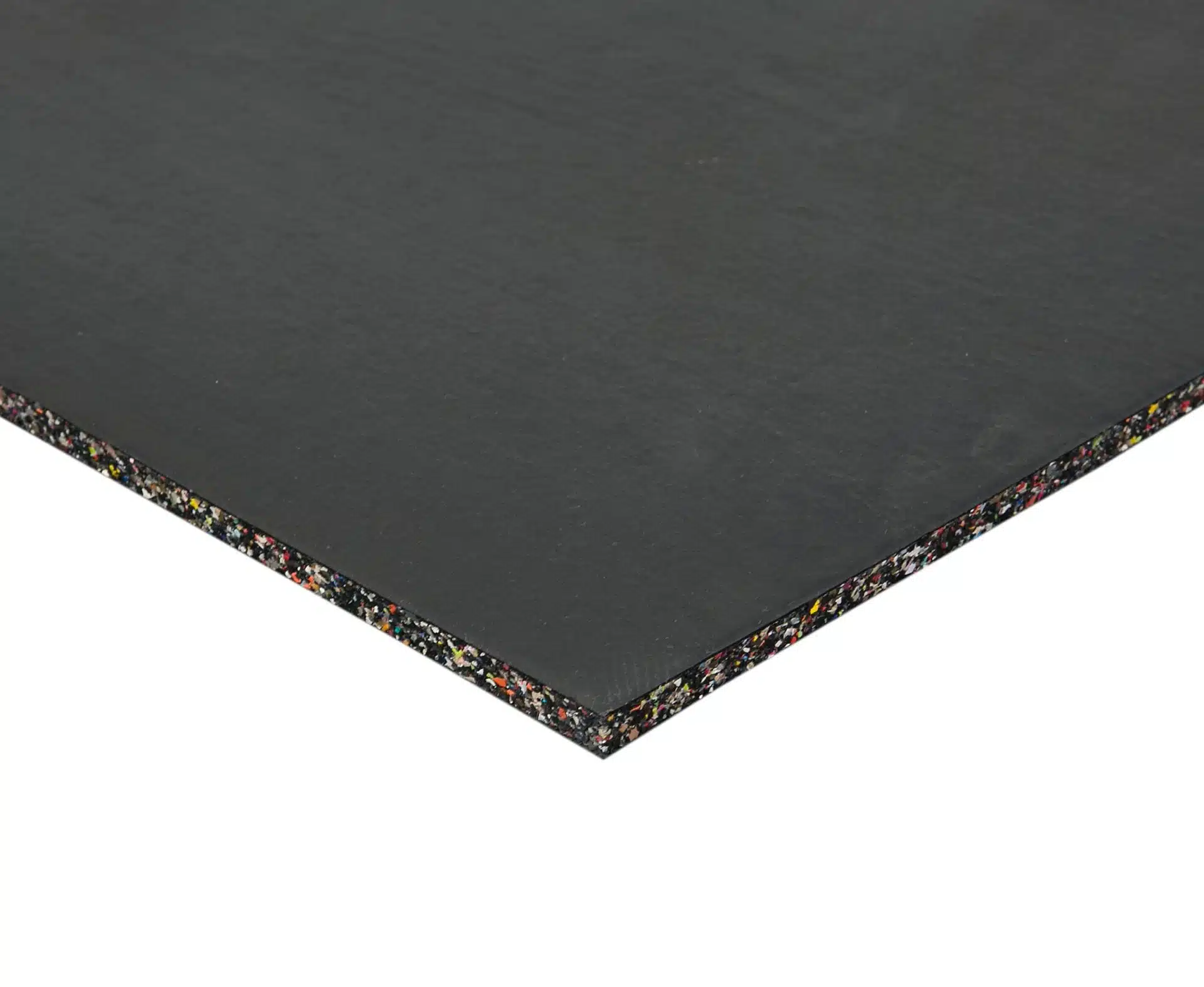 Premium Rubber Gym Mat – Black 1m x 1m x 15mm